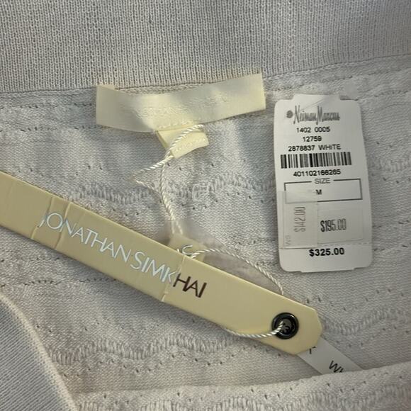 Jonathan Simkhai White Classic Knit Ruffle Layered Mini Skirt Size Medium New! - Picture 5 of 6